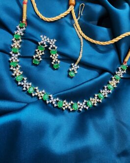 Emerald Elegance Green zircon Jewelry Set