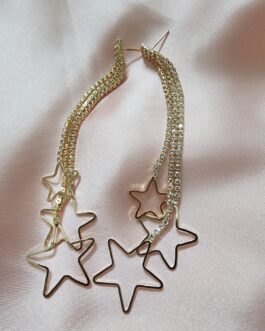 Golden Star Drop Earrings