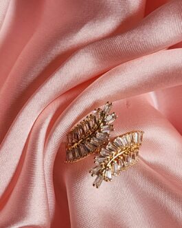 Radiant Baguette Swirl Gold Ring